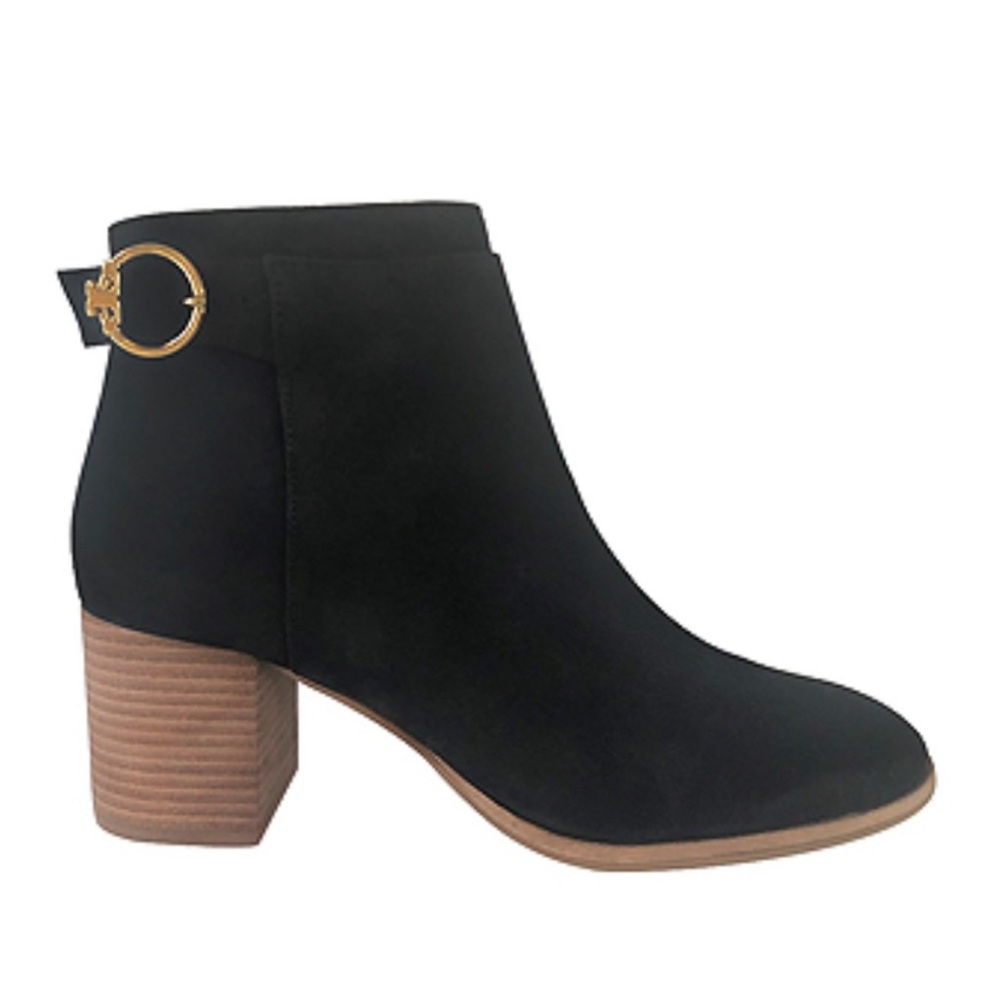 Tory Burch Sofia‎ Suede Black Ankle Booties NEW 6